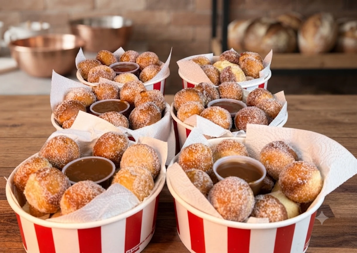 Buñuelos con Dulce de Leche